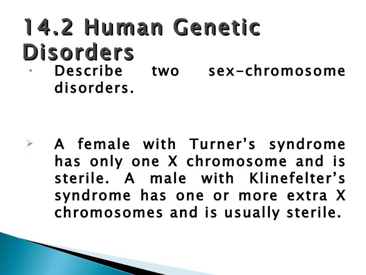 Describe two sex chromosome disorders photo 85